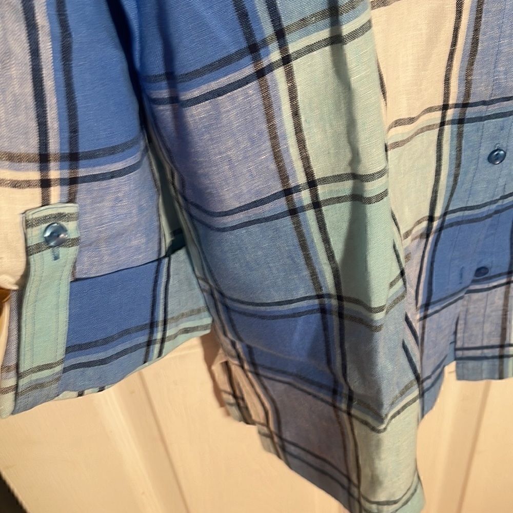 JM Collections Button Down Long Sleeve Shirt - Picture 4 of 4